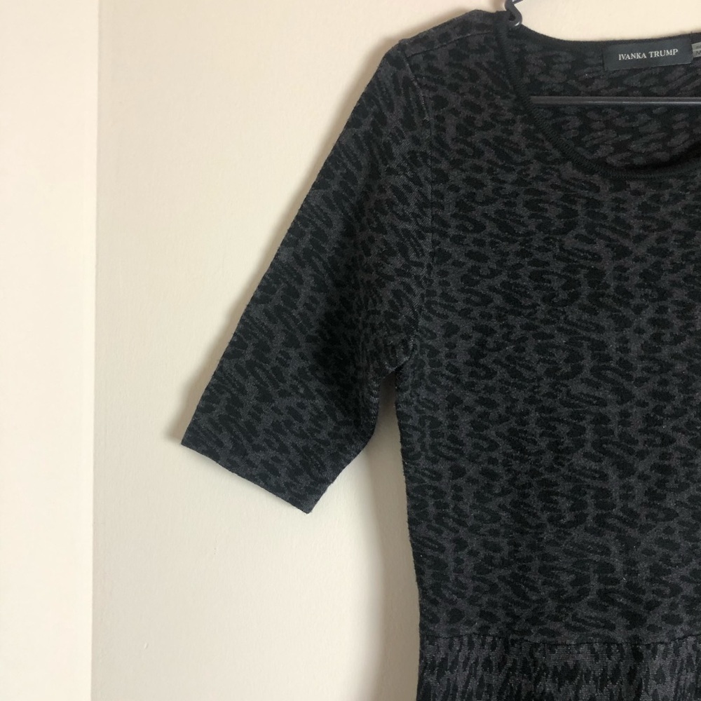 Ivanka Trump Leopard Sweater Dress - Picture 5 of 7
